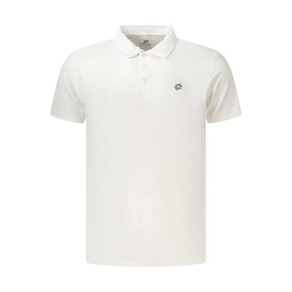 Lotto White Polyester Men's Polo Men's Shirt